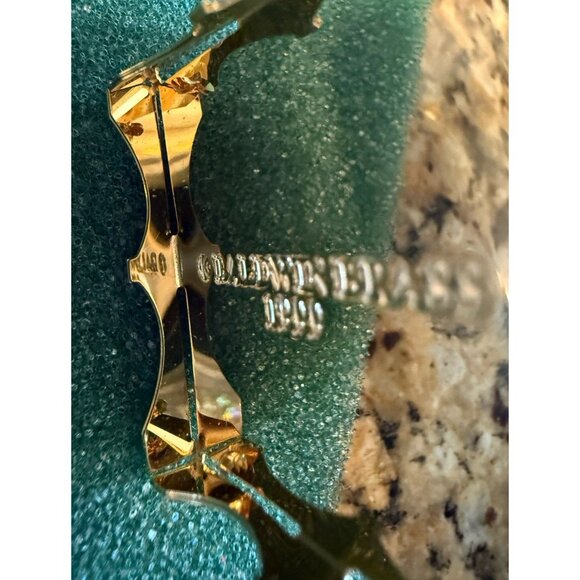 Baldwin Brass & Gold Vintage Gramophone W/Intricate 3D Design - Picture 9 of 13